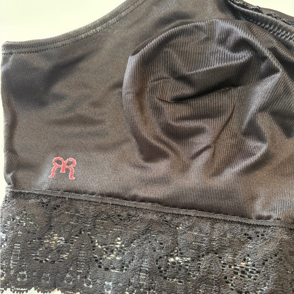 2- Ruby Ribbon Black Bras with Lace Detail on one. Excellent Condition. Size 38 - Picture 3 of 7